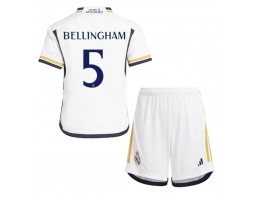 Real Madrid Jude Bellingham #5 Hjemmebanesæt Børn 2023-24 Kort ærmer (+ korte bukser)